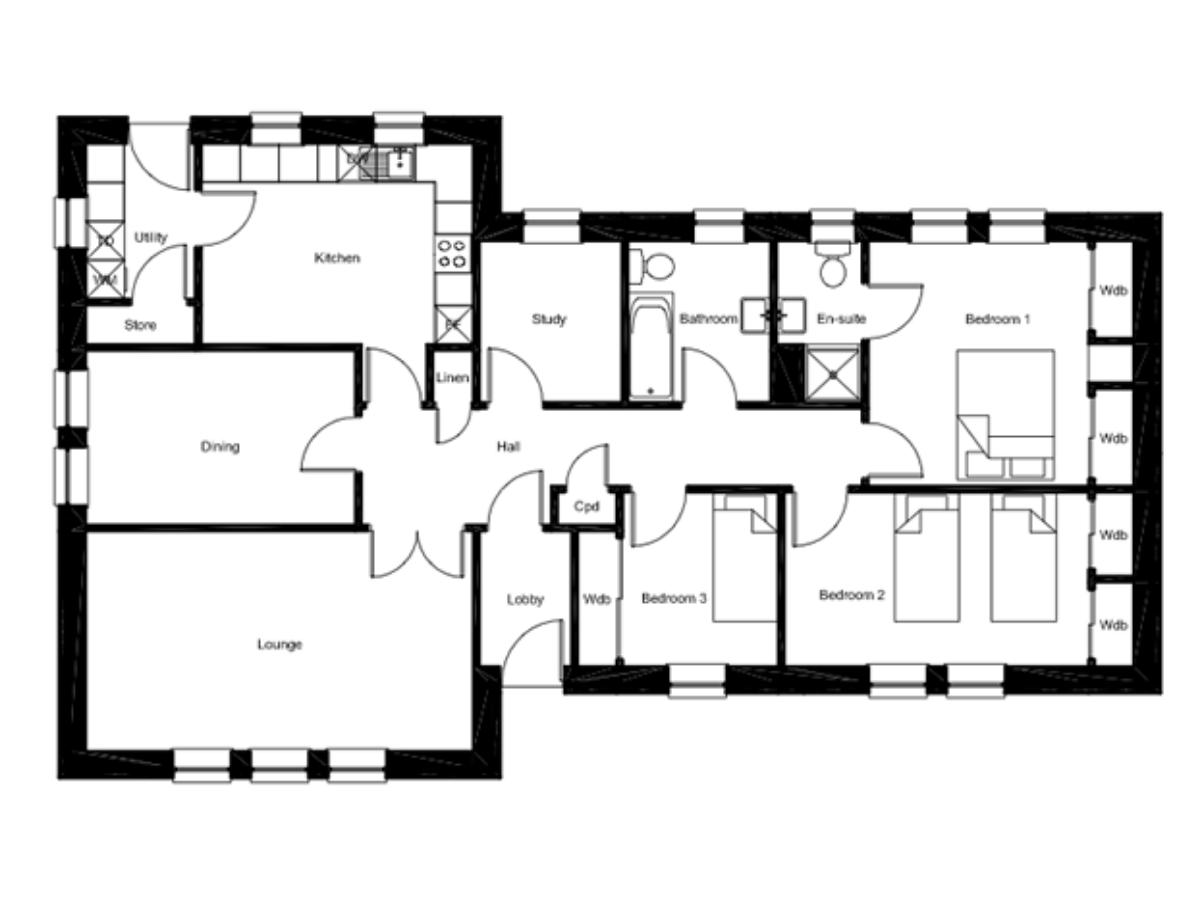 Lochside <p> 3 Bed | 124.5m2 </p>